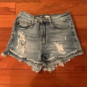 Kancan Shorts - W5 26 - light wash